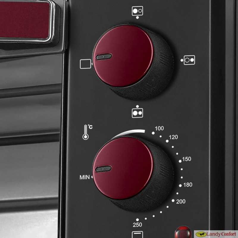 HORNO ELECTRICO DOBLE ANAFE 42L GLDH92 ROJO GOLDSTAR