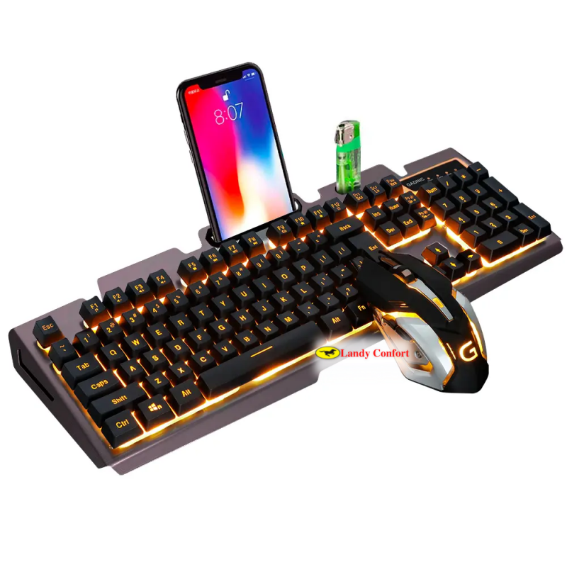 KIT TECLADO Y MOUSE K2 FASTER GADNIC