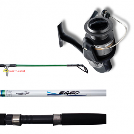 Combo CAÑA EGEO 2T + Y REEL OKUMA REVENGER 55