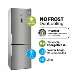 Heladera NO FROST DuoCooling Inverter 417 L. Acero KHGA41DI/9