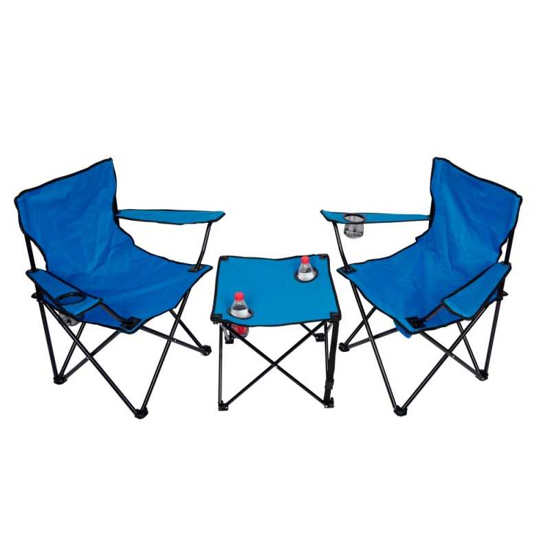 Set Sillas Y Mesa Para Camping Plegables Gadnic