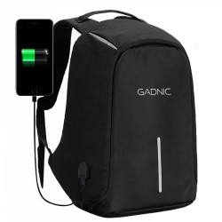 ? Mochila Antirrobo Gadnic 35L - Impermeable, con puerto USB y compartimento para notebook