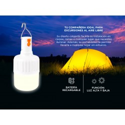 ? Lámpara Colgante Gadnic LUZ04 Recargable con indicador de batería y luz LED