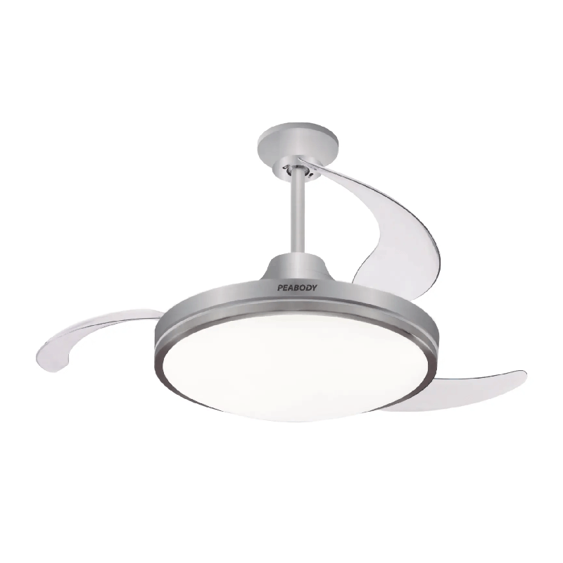 Ventilador de techo retráctil con luz led