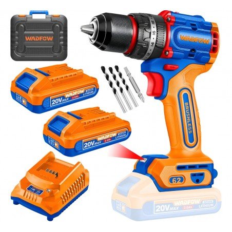 Taladro de impacto inalámbrico compacto WADFOW 62N-m